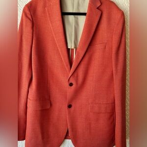 Austin Reed Two Button Wool Blazer in Red size 42L